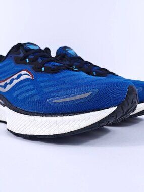 Saucony Triumph 19 Mens 8.5 Cushioned Neutral Road Running Shoes Blue